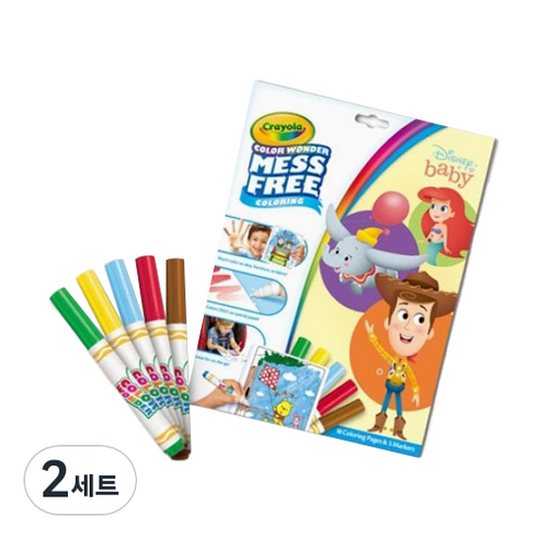 크레욜라 메스프리 디즈니 베이비, 5색, 2세트