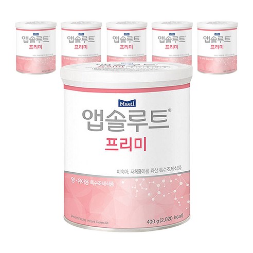 매일유업 앱솔루트 프리미 분유, 400g, 6개
