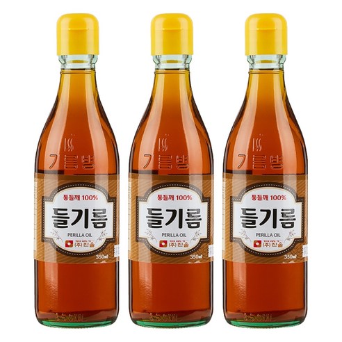 진솔촌 100% 들기름골드, 350ml, 3개