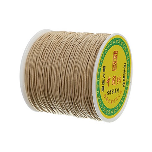 나일론 매듭실 실팔찌 만들기 0.8mm, Burly Wood, 1개