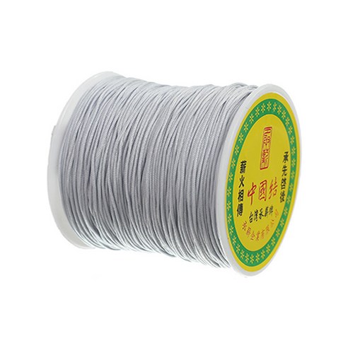 나일론 매듭실 실팔찌 만들기 0.8mm, Dark Gray, 1개