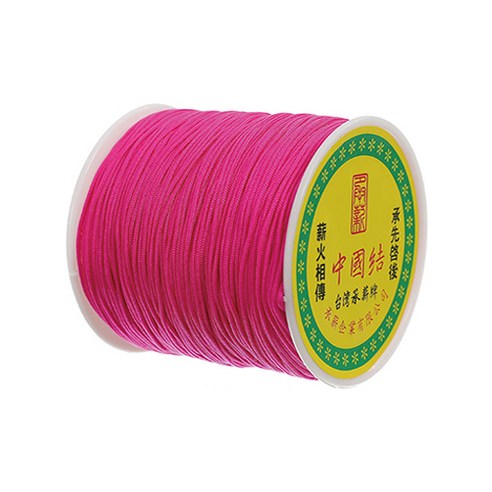 나일론 매듭실 실팔찌 만들기 0.8mm, Deep Pink, 1개