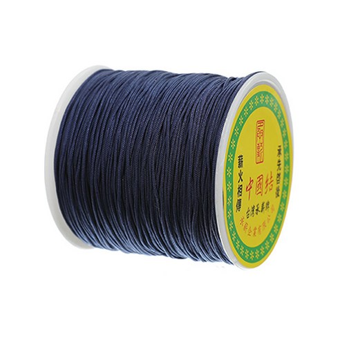 나일론 매듭실 실팔찌 만들기 0.8mm, Prussian Blue, 1개