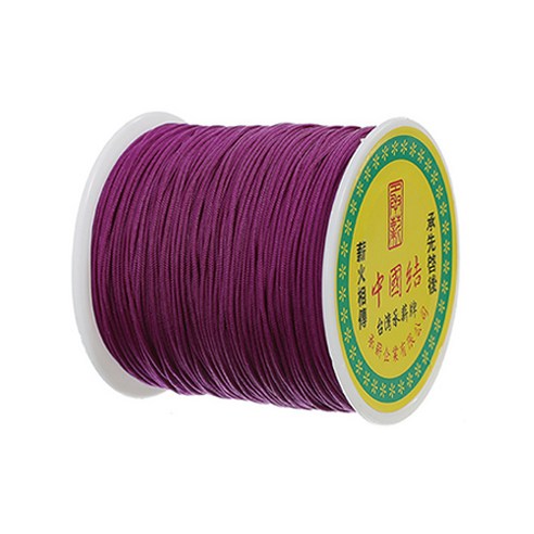 나일론 매듭실 실팔찌 만들기 0.8mm, Purple, 1개