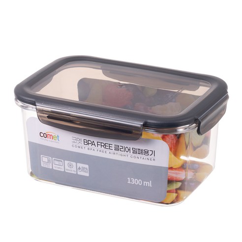 코멧 국내생산 BPA FREE 밀폐용기 10조 세트, 1세트, 400ml 2개+600ml 4개+900ml 2개+1300ml 2개