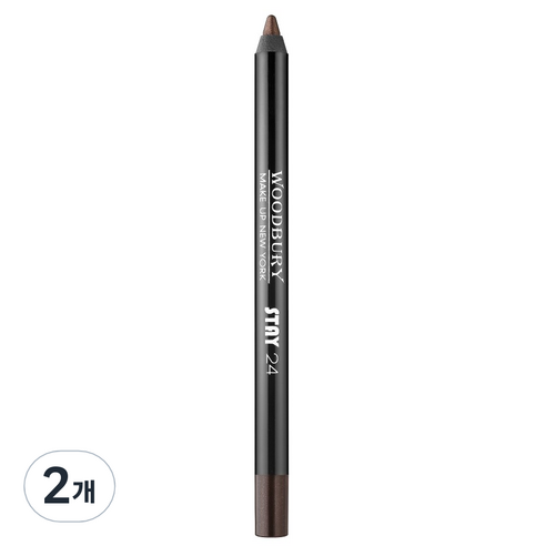 우드버리 스테이24 아이라이너 1.2g, 골드브라운, 2개