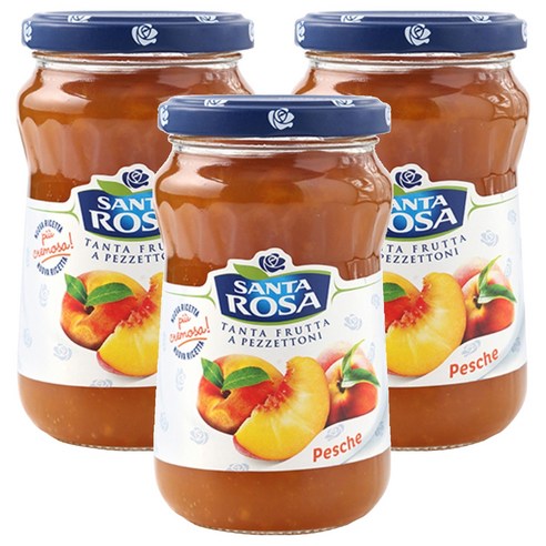 산타로사 복숭아잼, 350g, 3개