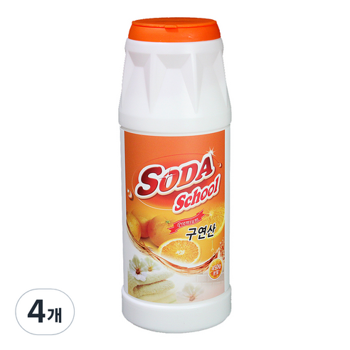 프리미엄 용기형 구연산, 450g, 4개