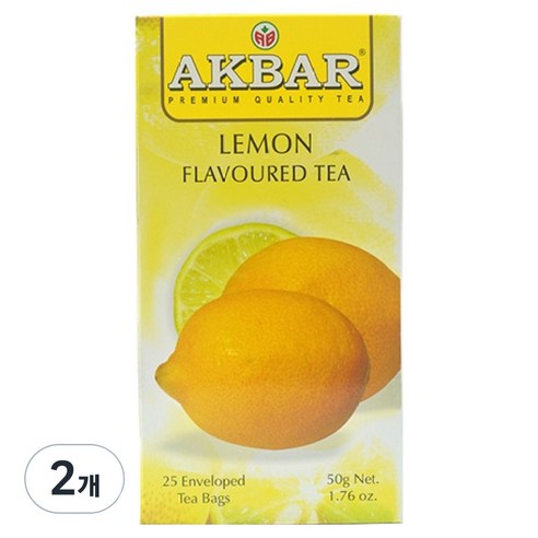 아크바 레몬향 홍차, 2g, 25개입, 2개, 2g