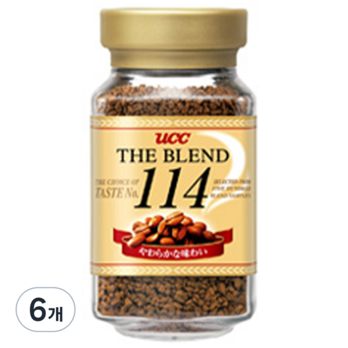 유씨씨 더 블렌드 114 인스턴트 커피, 1개입, 6개, 90g