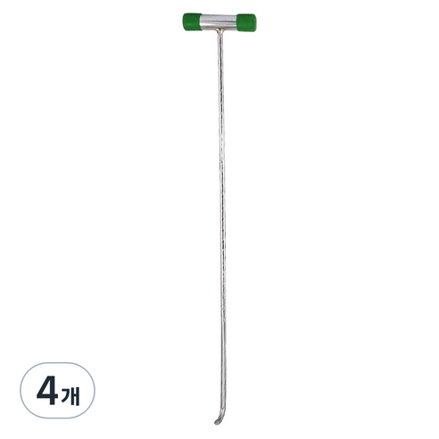 데일드 크롬도금 운반 이동 갈고리 T형, 4개