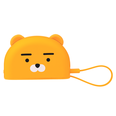 카카오프렌즈 핫그립 도킹형 손난로 고속충전 보조배터리 5000mAh, 베이직 라이언