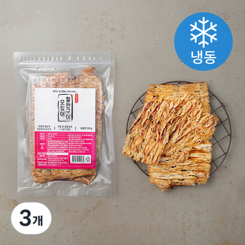 신한성식품 철판구이 오징어 (냉동), 200g, 3개