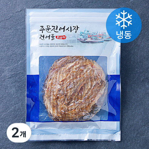 주문진어시장건어물 생생 조미 쥐치포 (냉동), 300g, 2개