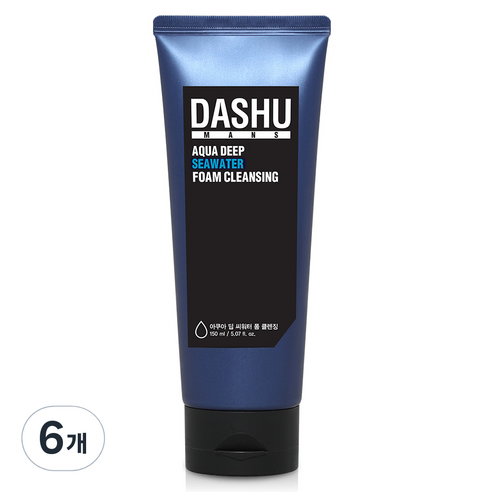 다슈 아쿠아 딥 씨 워터 폼클렌징, 6개, 150ml