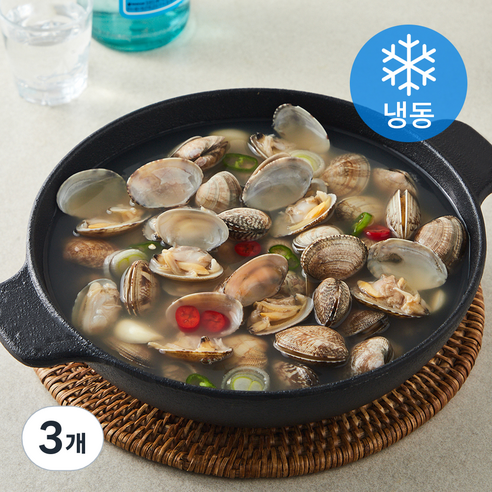 조선전골 칼칼 맑은 바지락 조개탕 (냉동), 3개, 1kg