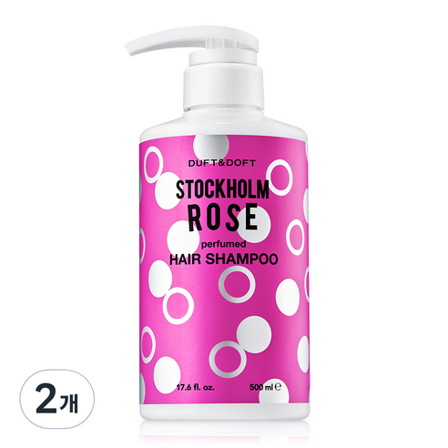 더프트앤도프트 퍼퓸드 샴푸 스톡홀름로즈, 500ml, 2개