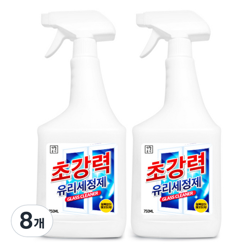 생활공식 초강력 유리 세정제, 750ml, 8개