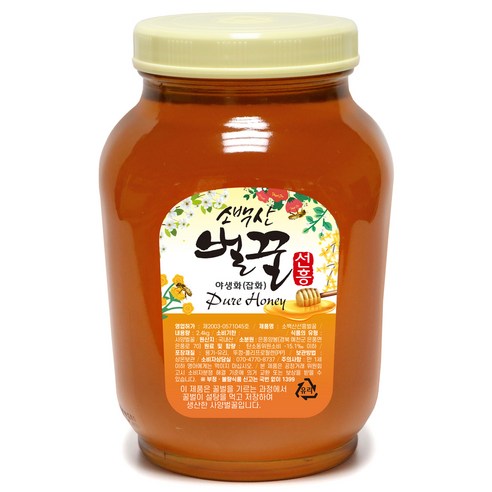 소백산벌꿀 선흥 사양 잡화꿀, 1개, 2.4kg