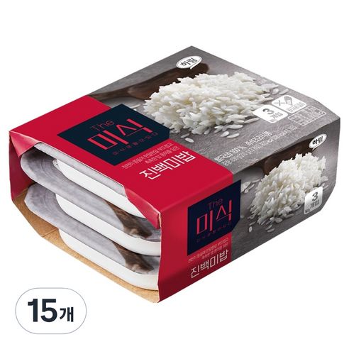 더미식 진백미밥, 210g, 15개