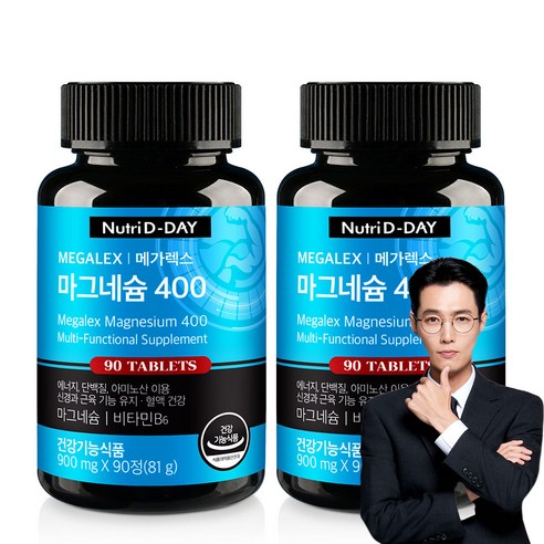 뉴트리디데이 메가렉스 마그네슘400, 1개, 90정