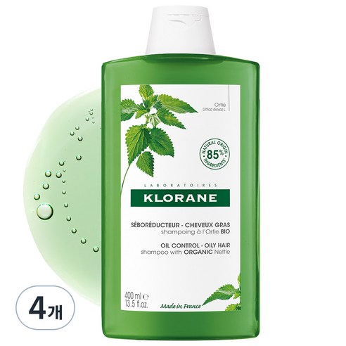 클로란 네틀 노세범 샴푸 네틀향, 400ml, 4개