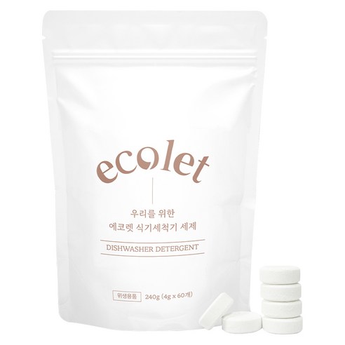 에코렛 자연유래 식기세척기 세제, 240g, 1개