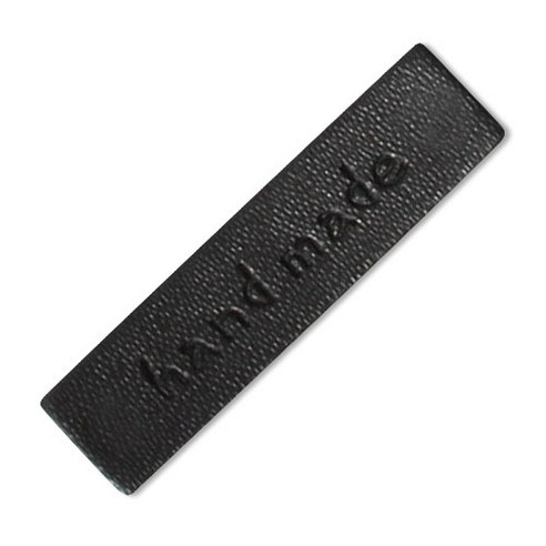 동대문단추왕 인조가죽 미싱용 핸드메이드라벨 40*10mm, 블랙, 30개