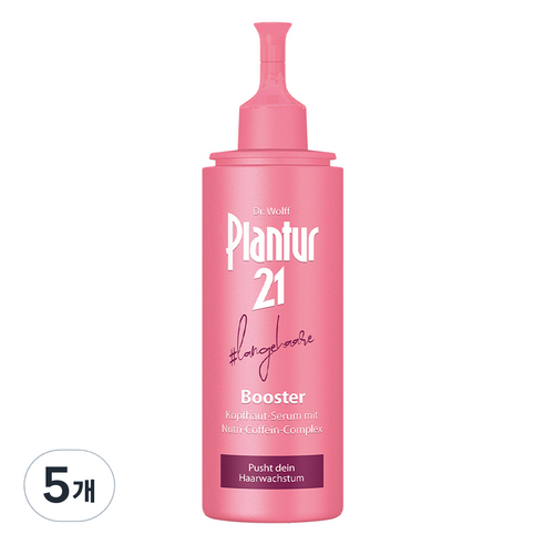 플란투어21 카페인 롱헤어 부스터, 125ml, 5개
