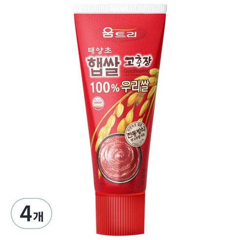 움트리 태양초 햅쌀 고추장, 120g, 2개 순창약고추장