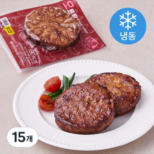 네네치킨 네꼬닭 닭가슴살 오트밀 스테이크 데리야끼맛 (냉동), 100g, 15개