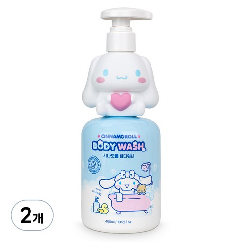 아텍스 유아용 시나모롤 약산성 바디워시 베이비파우더향, 400ml, 2개