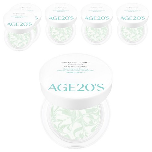 에이지투웨니스 선 에센스 팩트 카밍 롱프로텍션 미니 SPF50+ PA++++, 7g, 6개