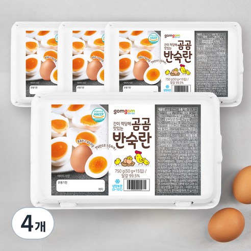 곰곰 반숙란 (냉장), 15구, 4개