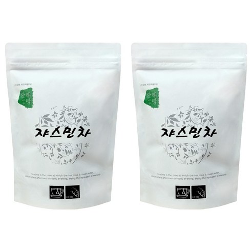산해랑 중국 명차 자스민차, 80g, 2개