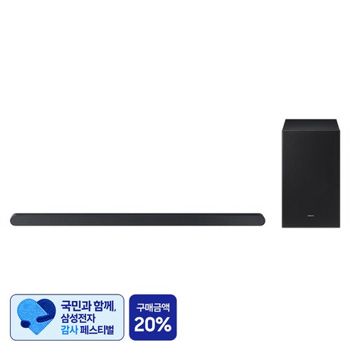 [삼성 감사 페스티벌] 삼성전자 슈퍼슬림 사운드바 3.1 채널 방문설치, HW-S720D/KR