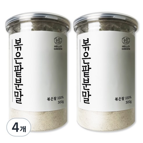 헬로우그린 국내산 볶은 팥 분말, 300g, 4개