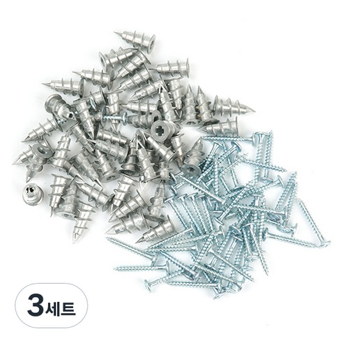 지오비즈 석고보드 천공 앙카 50p + 십자 피스 50p 세트, 3세트
