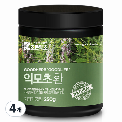 조은약초 프리미엄 익모초환, 250g, 4개