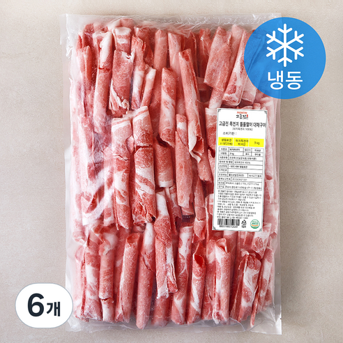 고급진 미국산 목전지 돌돌말이 대패 구이용 (냉동), 6개, 3kg