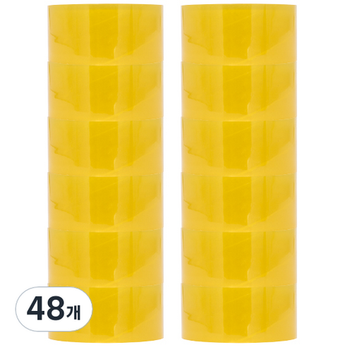 오공 경포장 OPP 아크릴타입 박스 테이프 48mm x 50m, 투명, 48개