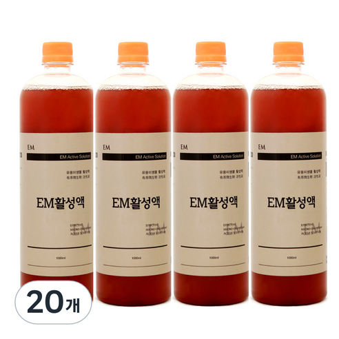 이엠그린 EM활성액 본품, 1000ml, 20개