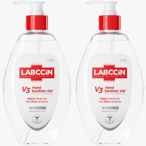 랩신 V3 새니타이저 겔, 500ml, 2개