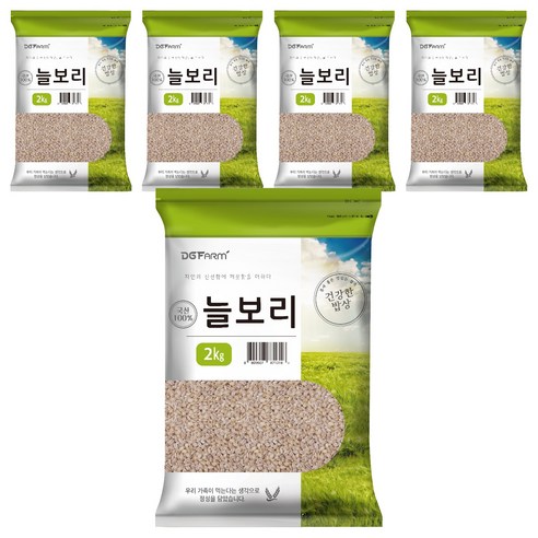 대구농산 국산 늘보리쌀, 2kg, 5개