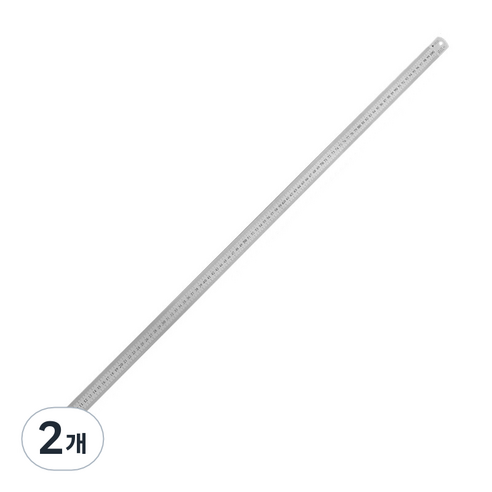 영바영 스테인레스 스틸 반영구 양면 직자 100cm, 실버, 2개
