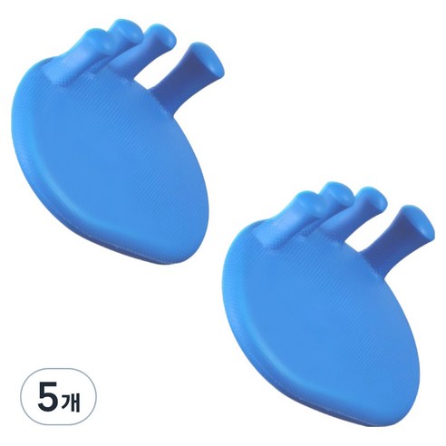 휴다온 오다리 운동 바른자세 슬리퍼, 5개, 블루