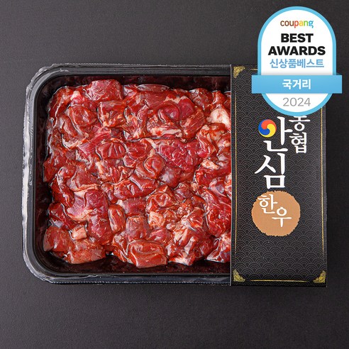 농협안심한우 1등급 정육 세절 국거리용 (냉장), 600g, 1개