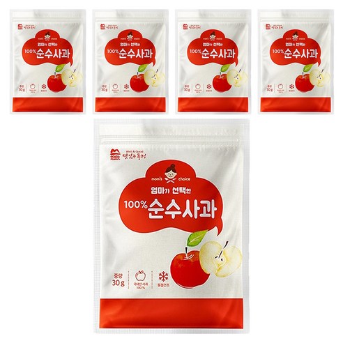 맛있는풍경 엄마가 선택한 순수사과, 5개, 30g