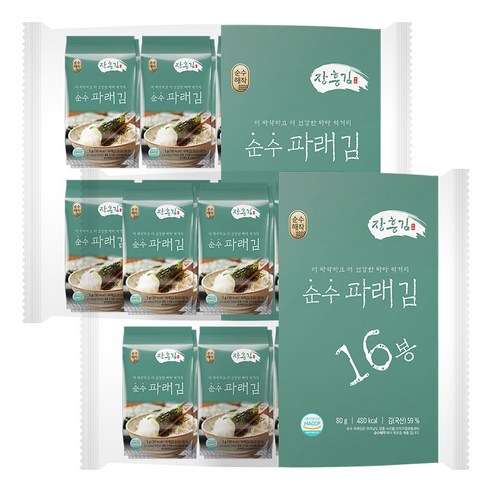 순수해작 순수 파래도시락김, 32개, 4.5g