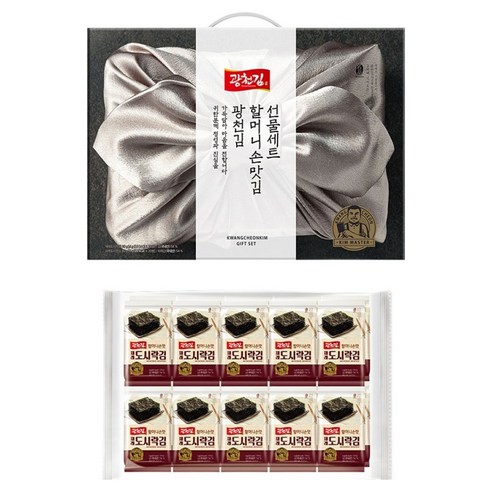 광천김 할머니 손맛 재래 도시락김 4g, 20봉